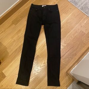 Naked & Famous Denim High Skinny Black Power Stretch size 32 Japanese denim.
